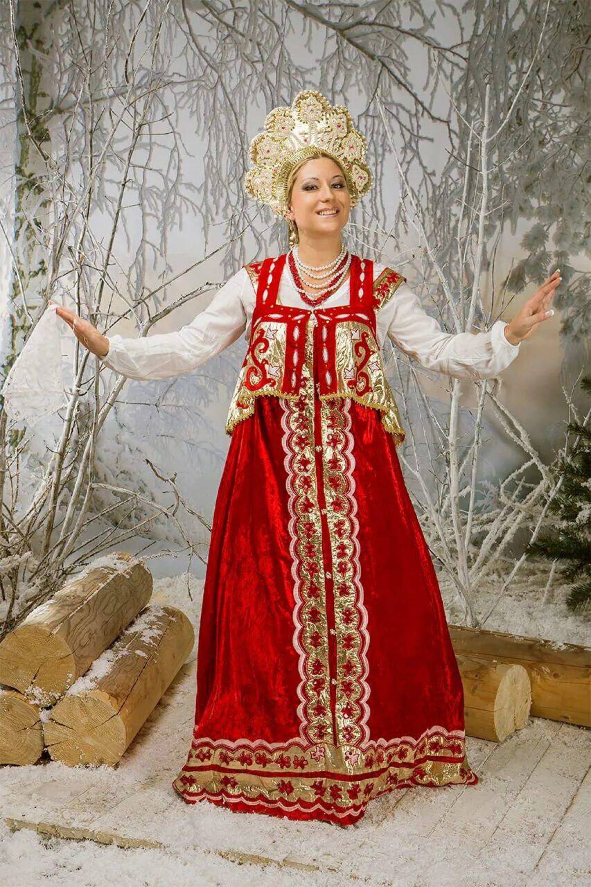 Girls in Slavic costumes in Taif