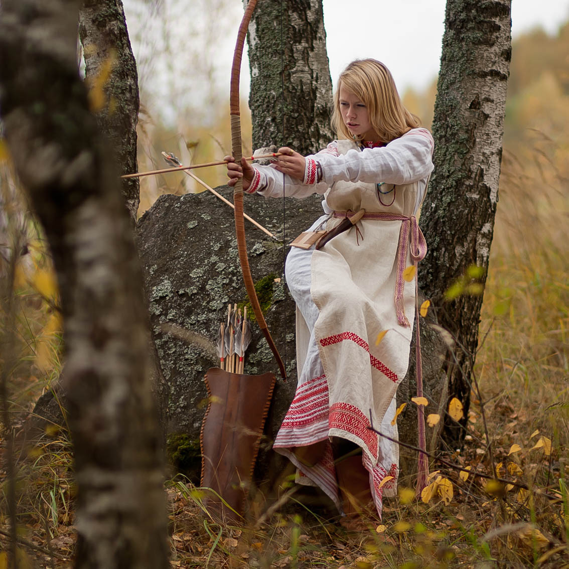 Sexy photo Girls in Slavic costumes in Taif